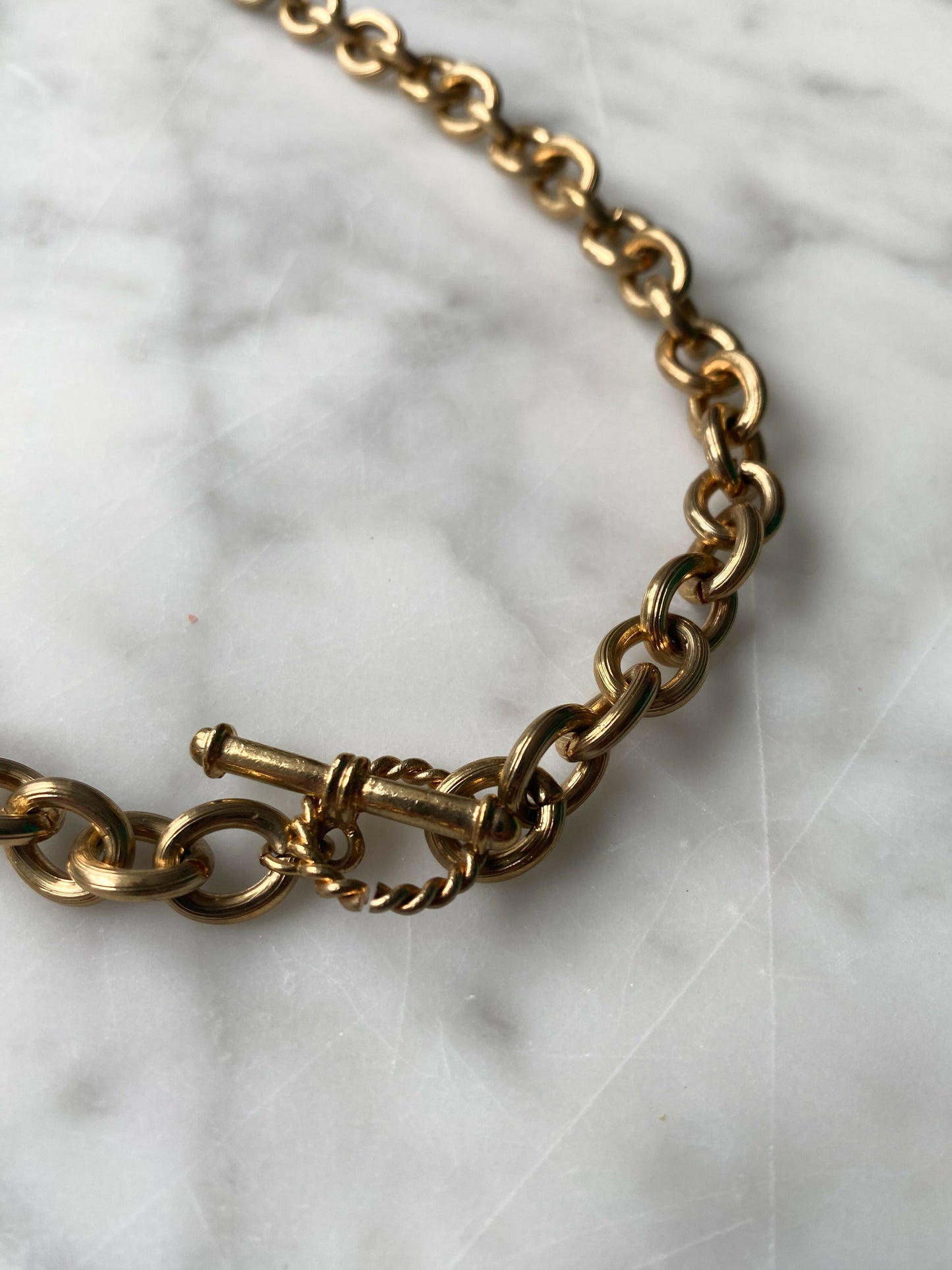 Gold-Tone Chain Necklace