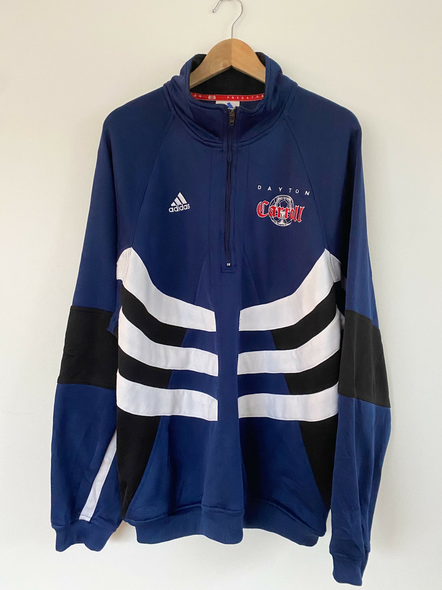 Men's Adidas Dayton Carroll Size Large Navy Jacket