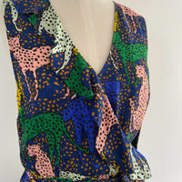 Women's Gorman Size 10 Animal-Print Jumpsuit