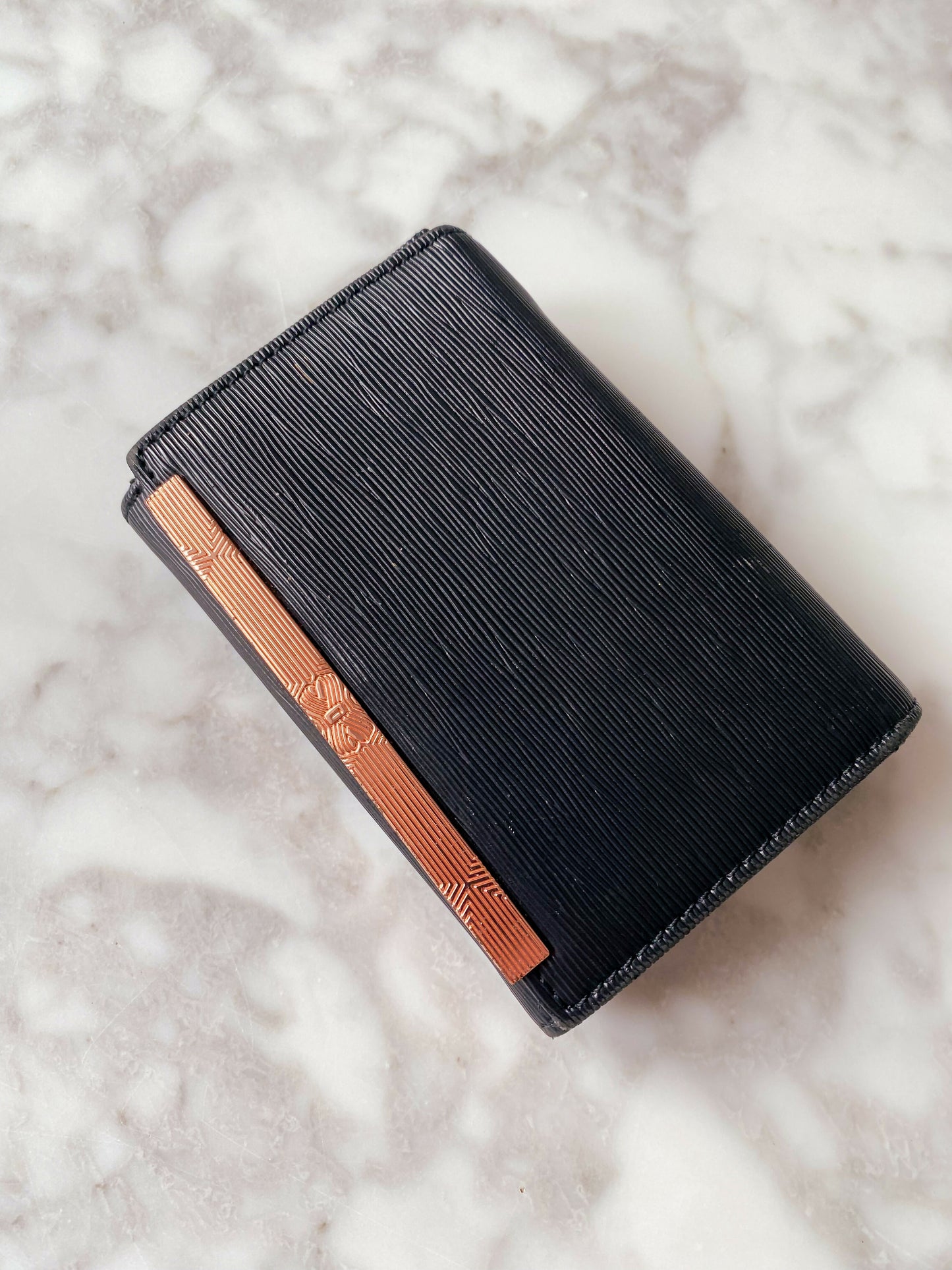 Ted Baker Black and Rose-Gold Tone Wallet