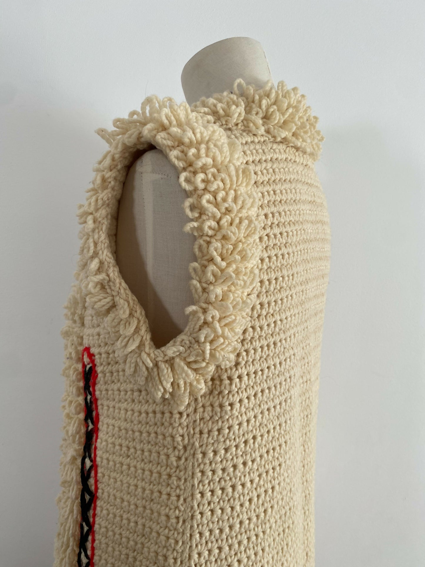 Vintage Women's Knitted Textured Vest