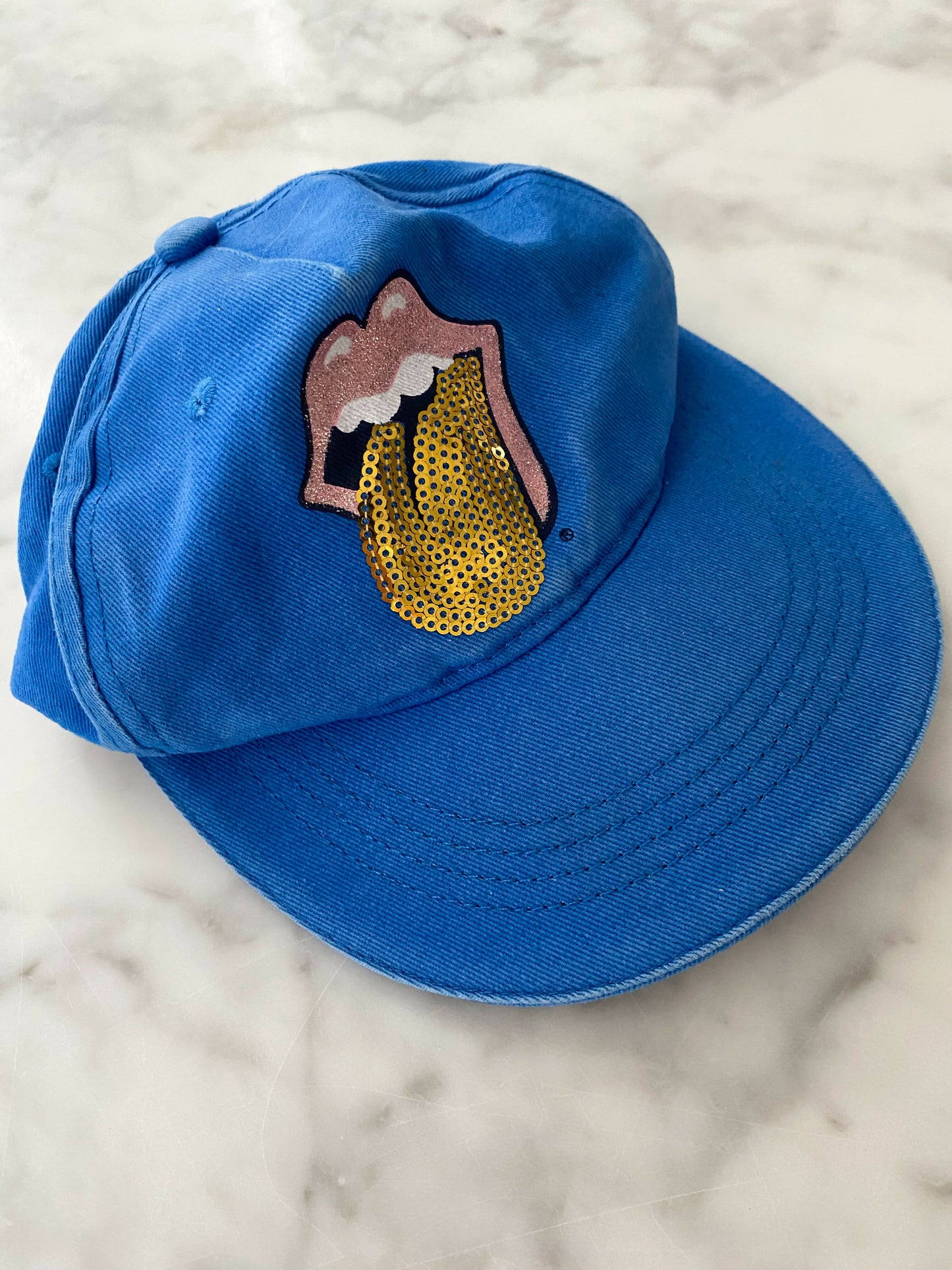 Kids' Blue Rolling Stones Merch Cap