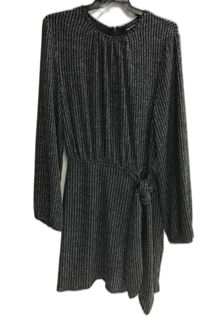 fifth-label-black-grey-sparkly-dynasty-ls-tie-dress-ladies-size-8-s-new-dn