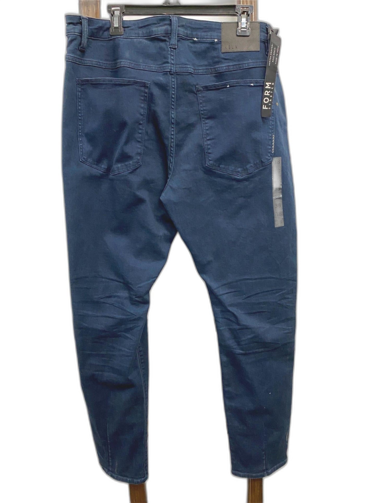 neuw-cotton-relaxed-ray-tapered-nordic-blue-jeans-mens-size-38-34-new-da