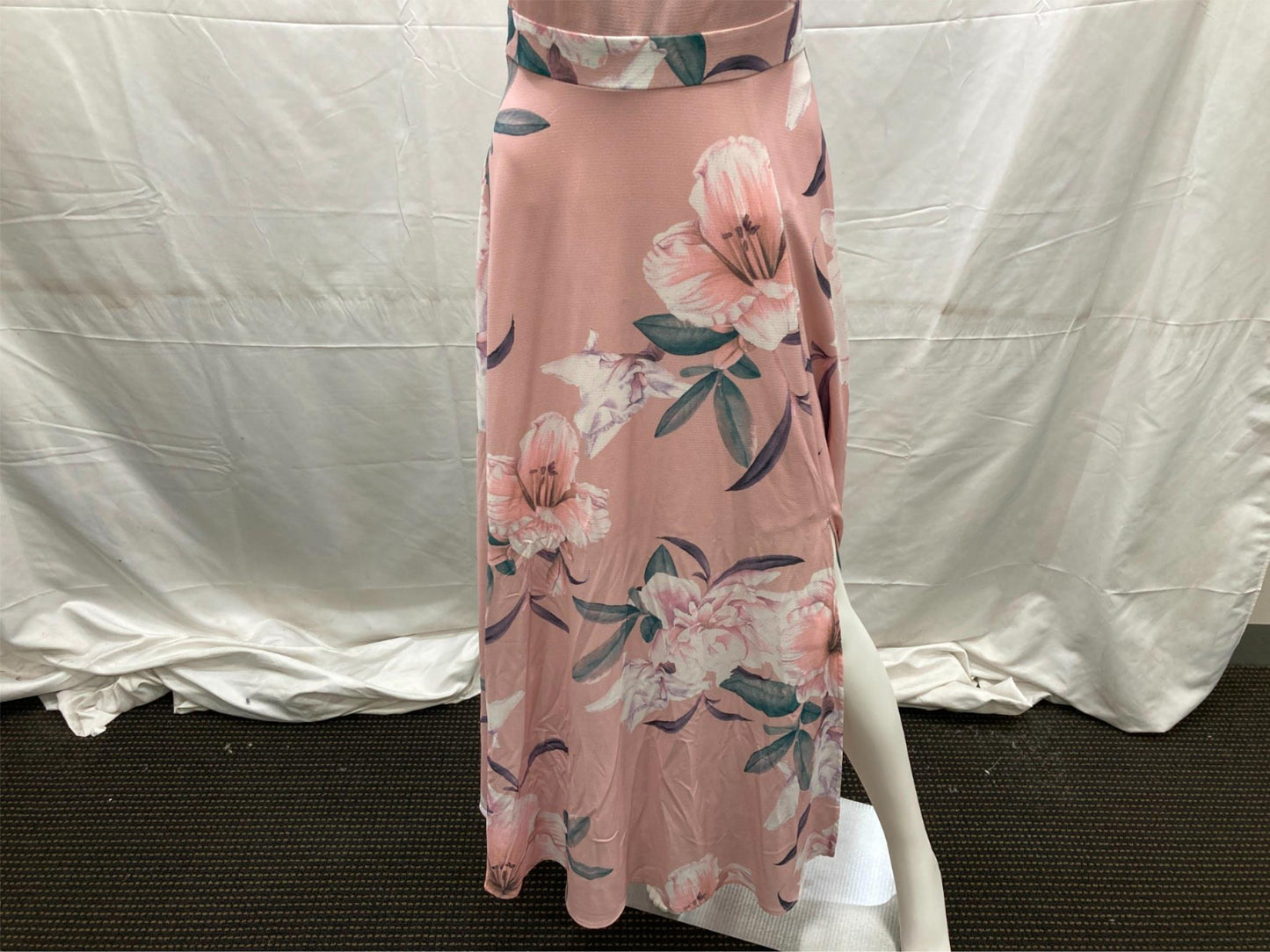 style-state-floral-maxi-halterneck-dress-blush-pink-ladies-sz-8-new