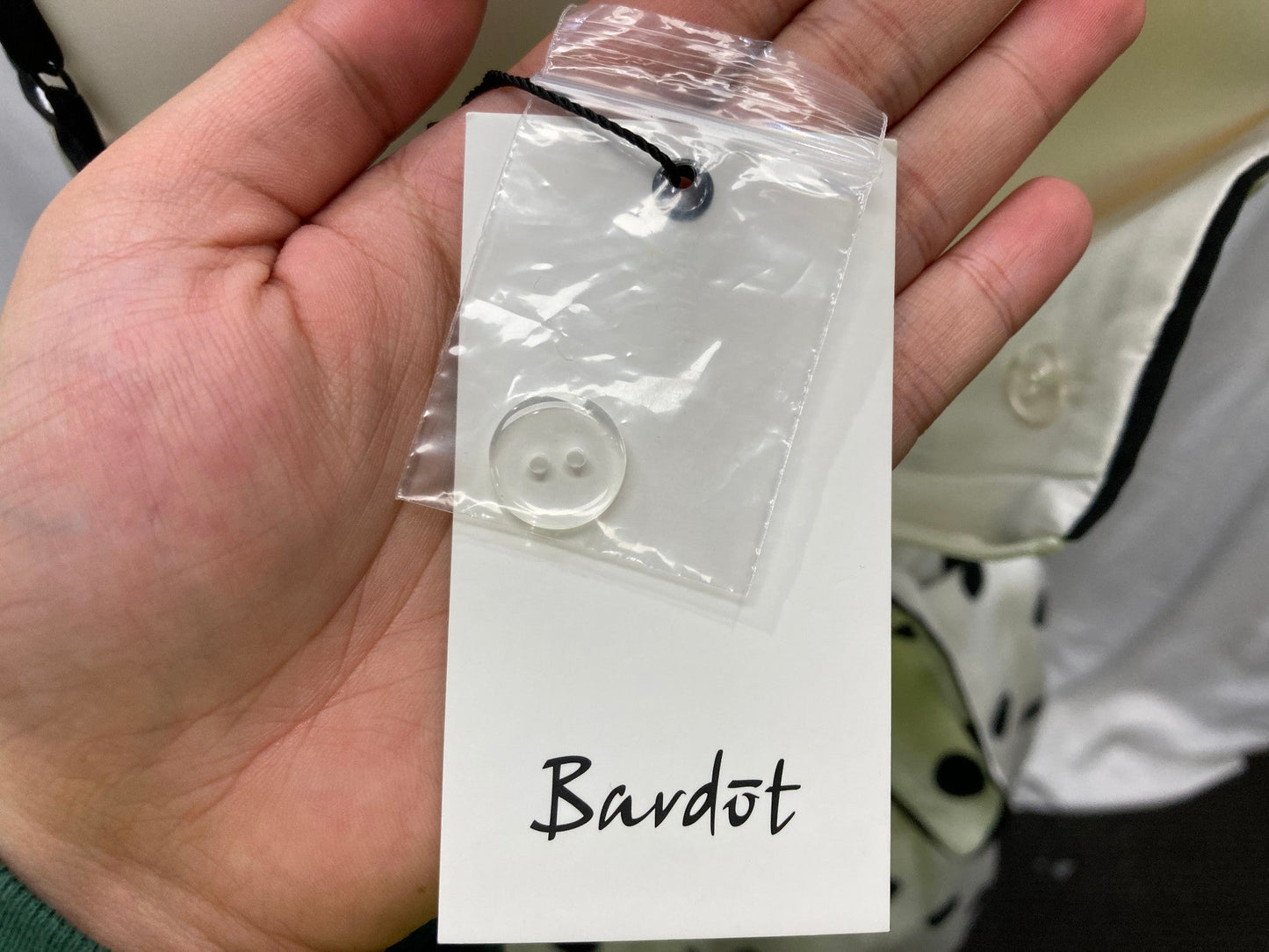 bardot-aubrey-tie-string-dress-white-polka-dot-ladies-sz-10-new