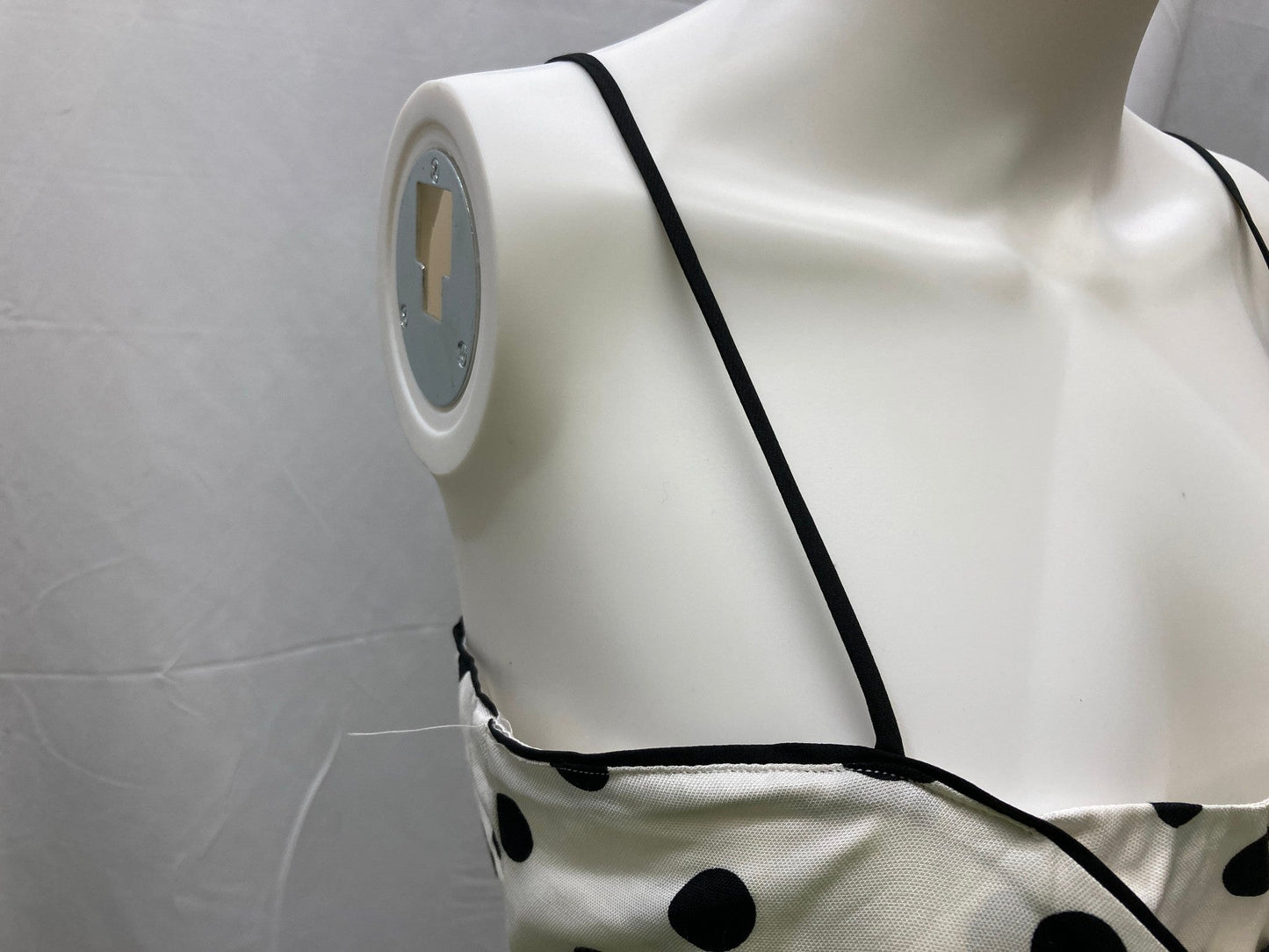 bardot-aubrey-tie-string-dress-white-polka-dot-ladies-sz-10-new