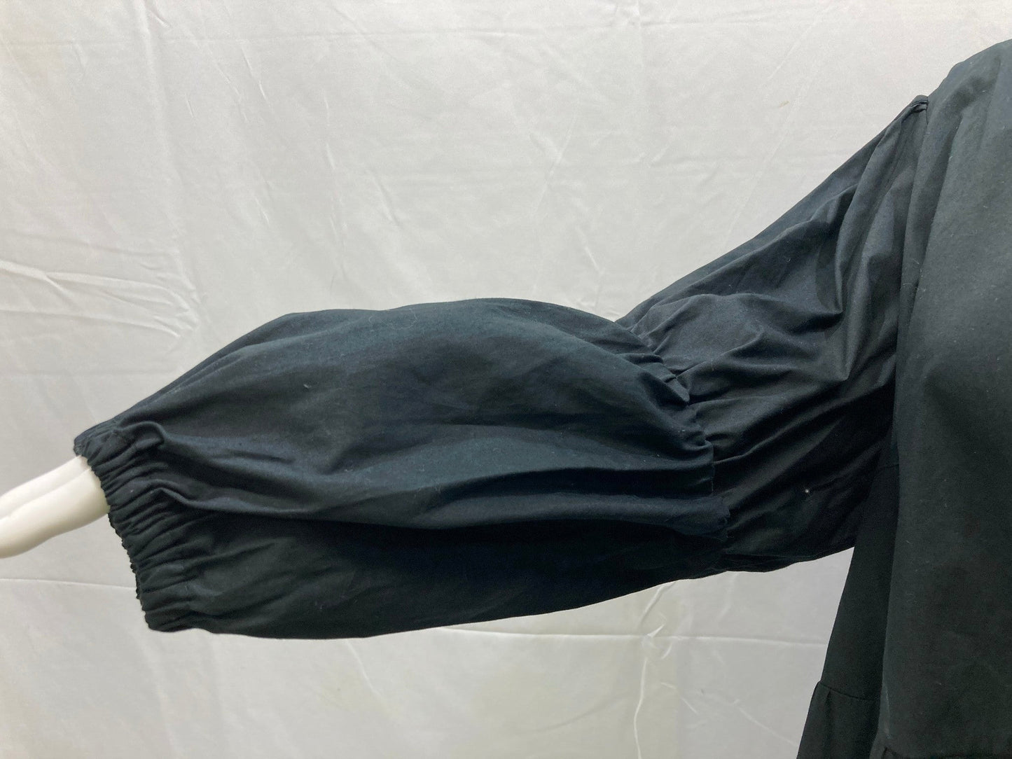 calli-katie-puffy-sleeves-mini-smock-dress-black-ladies-sz-18-new