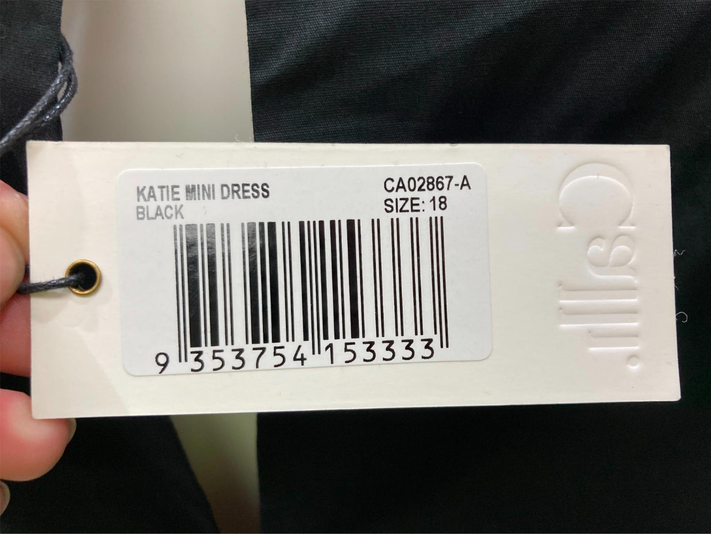 calli-katie-puffy-sleeves-mini-smock-dress-black-ladies-sz-18-new