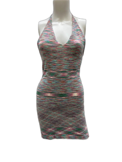 sndys-havana-halterneck-knit-dress-light-multicoloured-ladies-sz-18-new