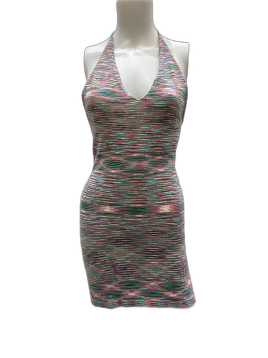 sndys-havana-halterneck-knit-dress-light-multicoloured-ladies-sz-18-new