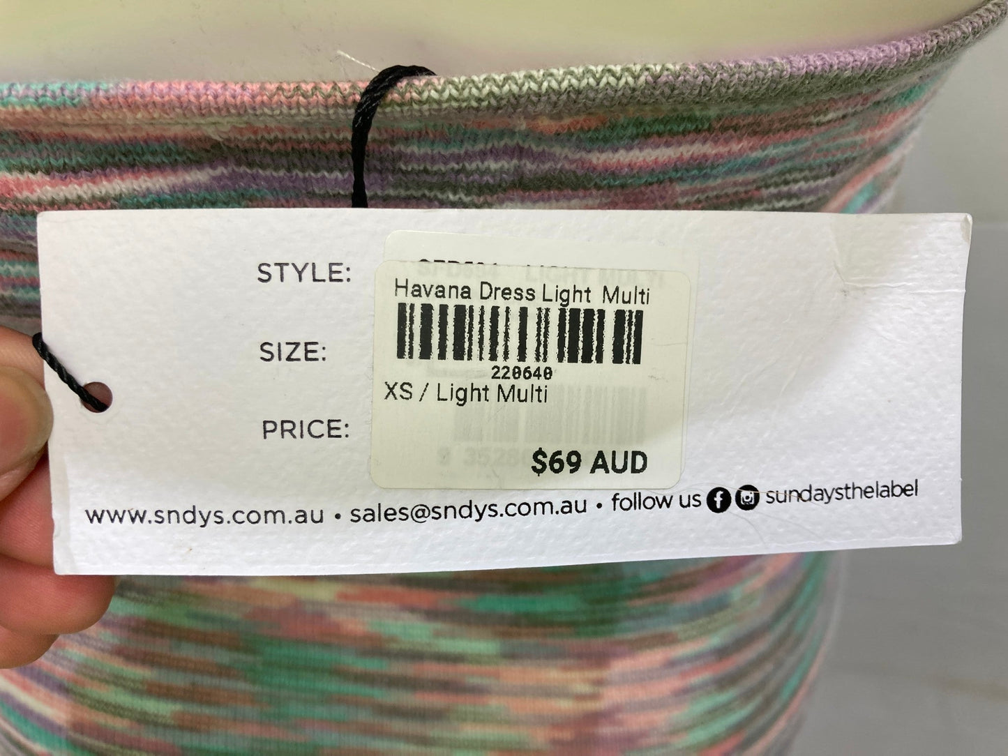 sndys-havana-halterneck-knit-dress-light-multicoloured-ladies-sz-18-new