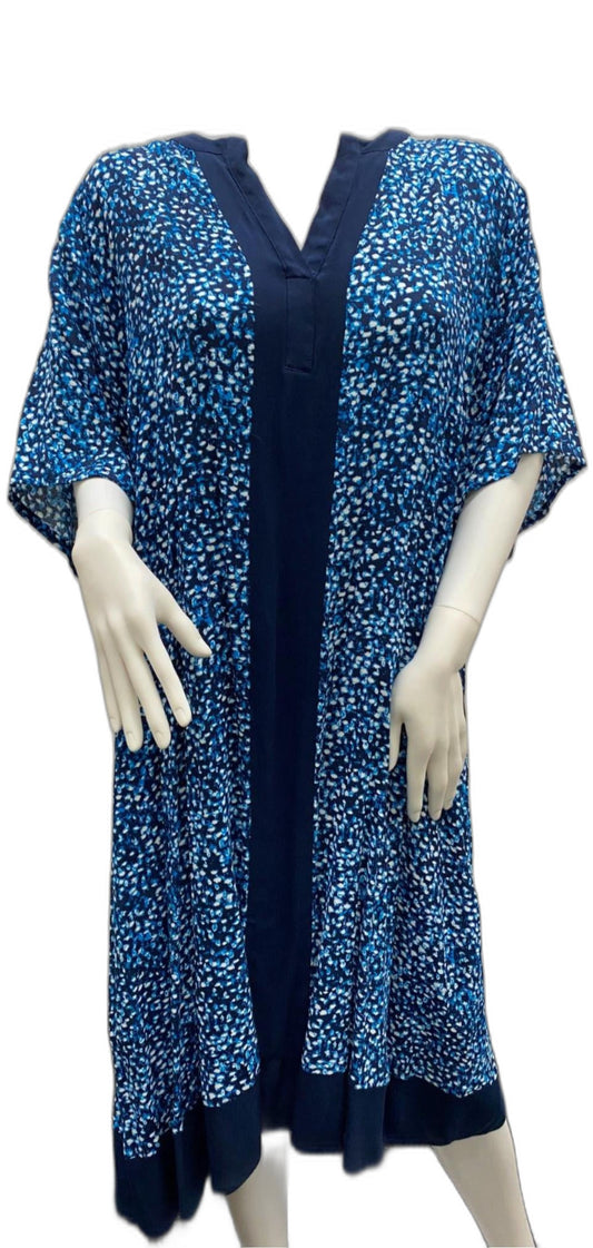 regatta-woman-polyester-blue-navy-spotted-dress-ladies-size-24-new
