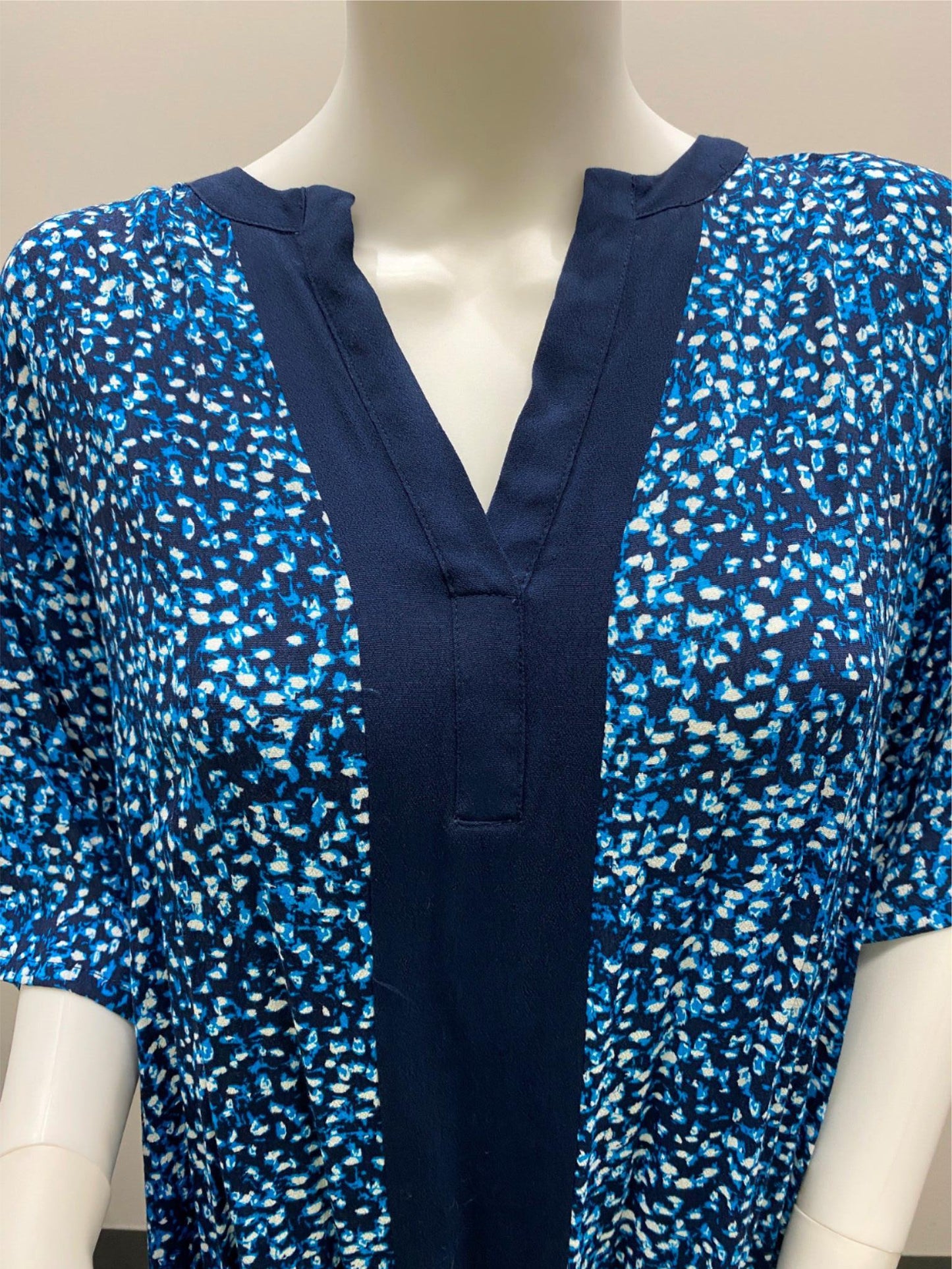 regatta-woman-polyester-blue-navy-spotted-dress-ladies-size-24-new
