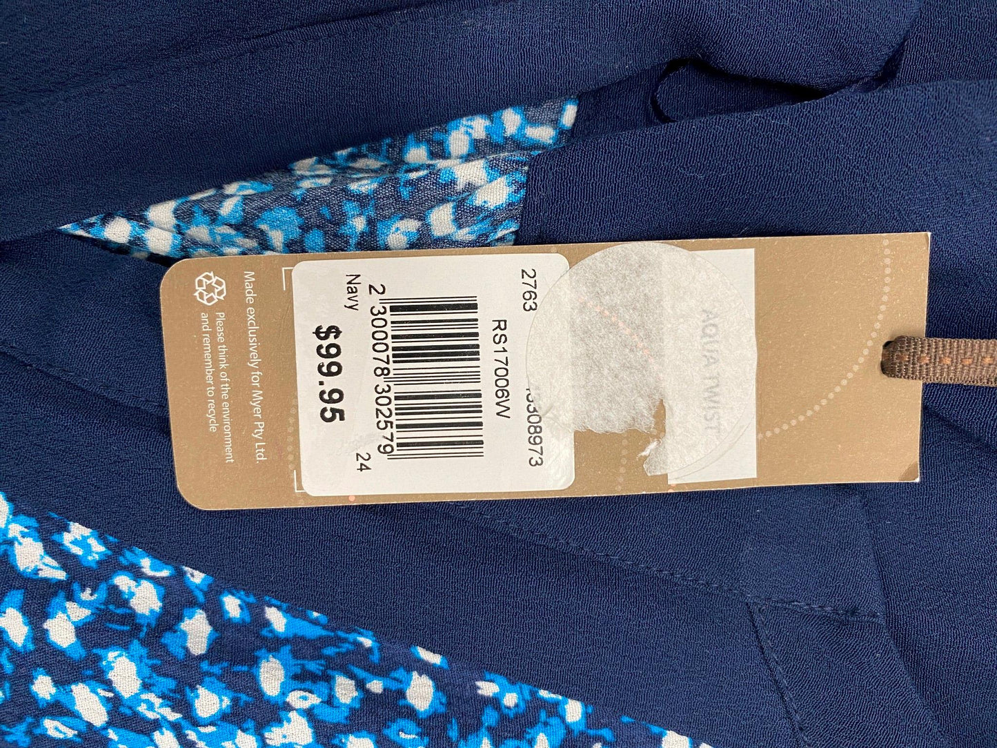 regatta-woman-polyester-blue-navy-spotted-dress-ladies-size-24-new