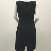 stitches-petites-black-high-neck-mini-dress-polyester-ladies-size-12-new