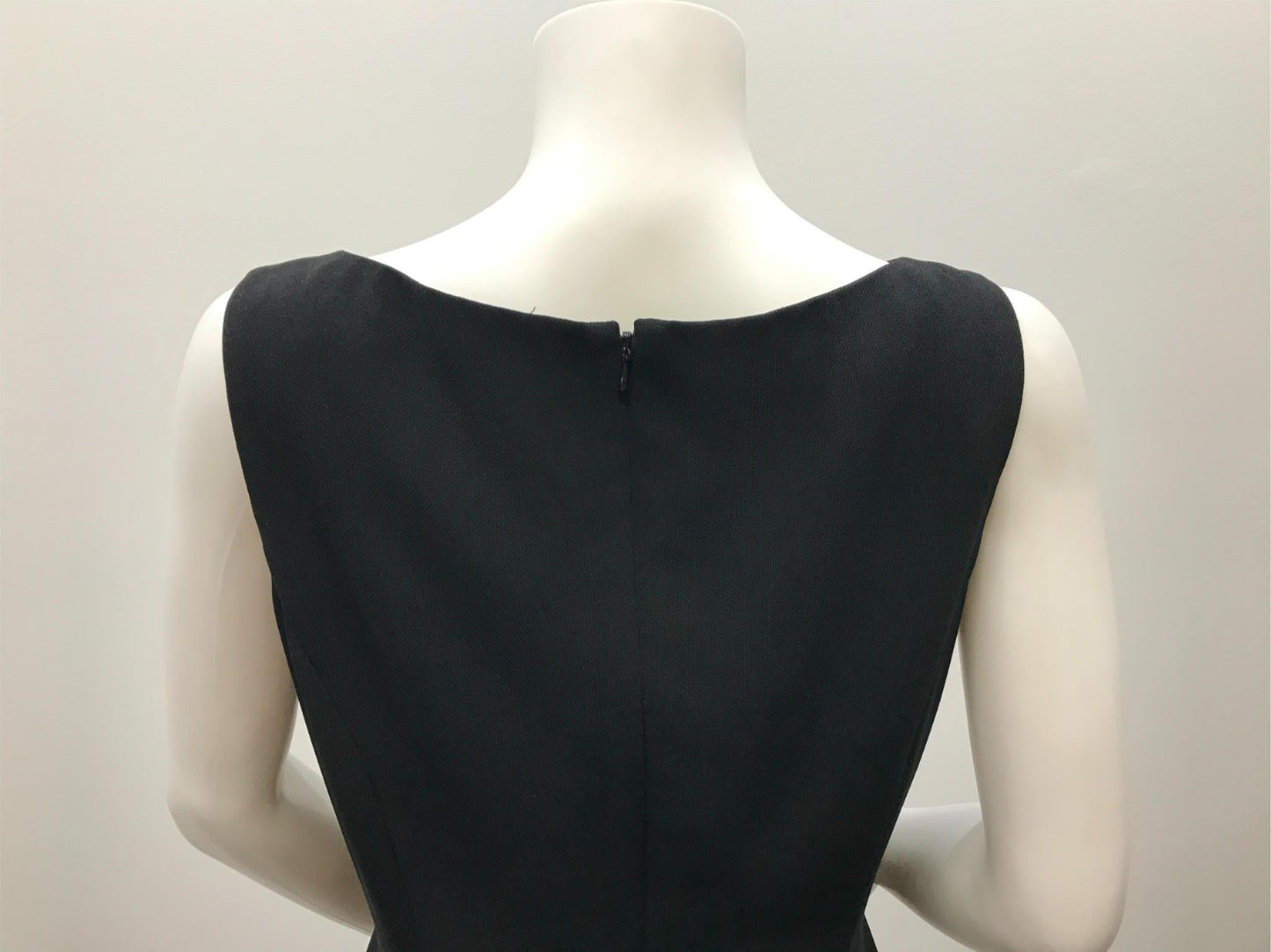 stitches-petites-black-high-neck-mini-dress-polyester-ladies-size-12-new