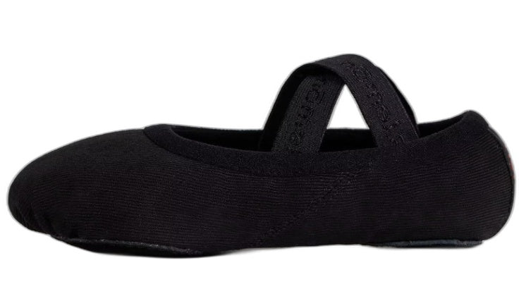 S.Lemon Elastic Ballet Slippers Stretch Canvas Shoes 7.5 Black