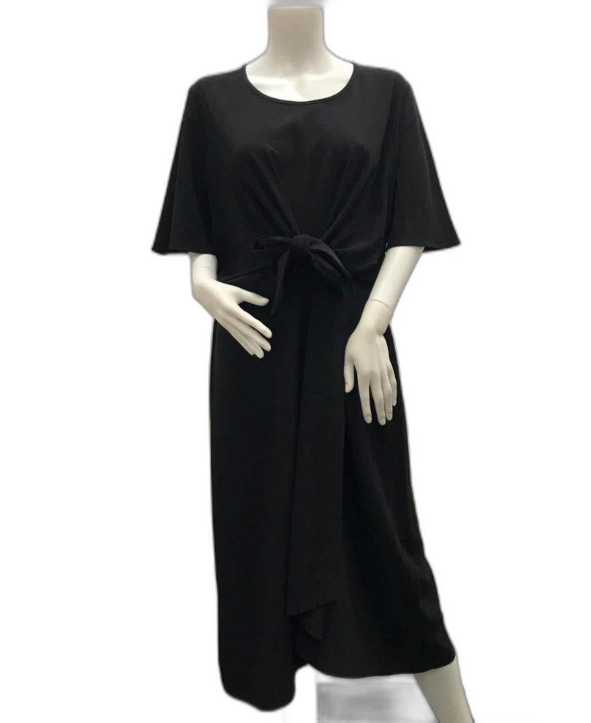 neon-cherry-australian-made-black-zip-back-midi-dress-ladies-size-xs-new