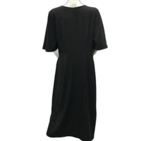 neon-cherry-australian-made-black-zip-back-midi-dress-ladies-size-xs-new