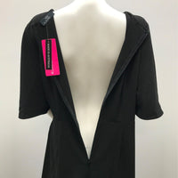 neon-cherry-australian-made-black-zip-back-midi-dress-ladies-size-xs-new