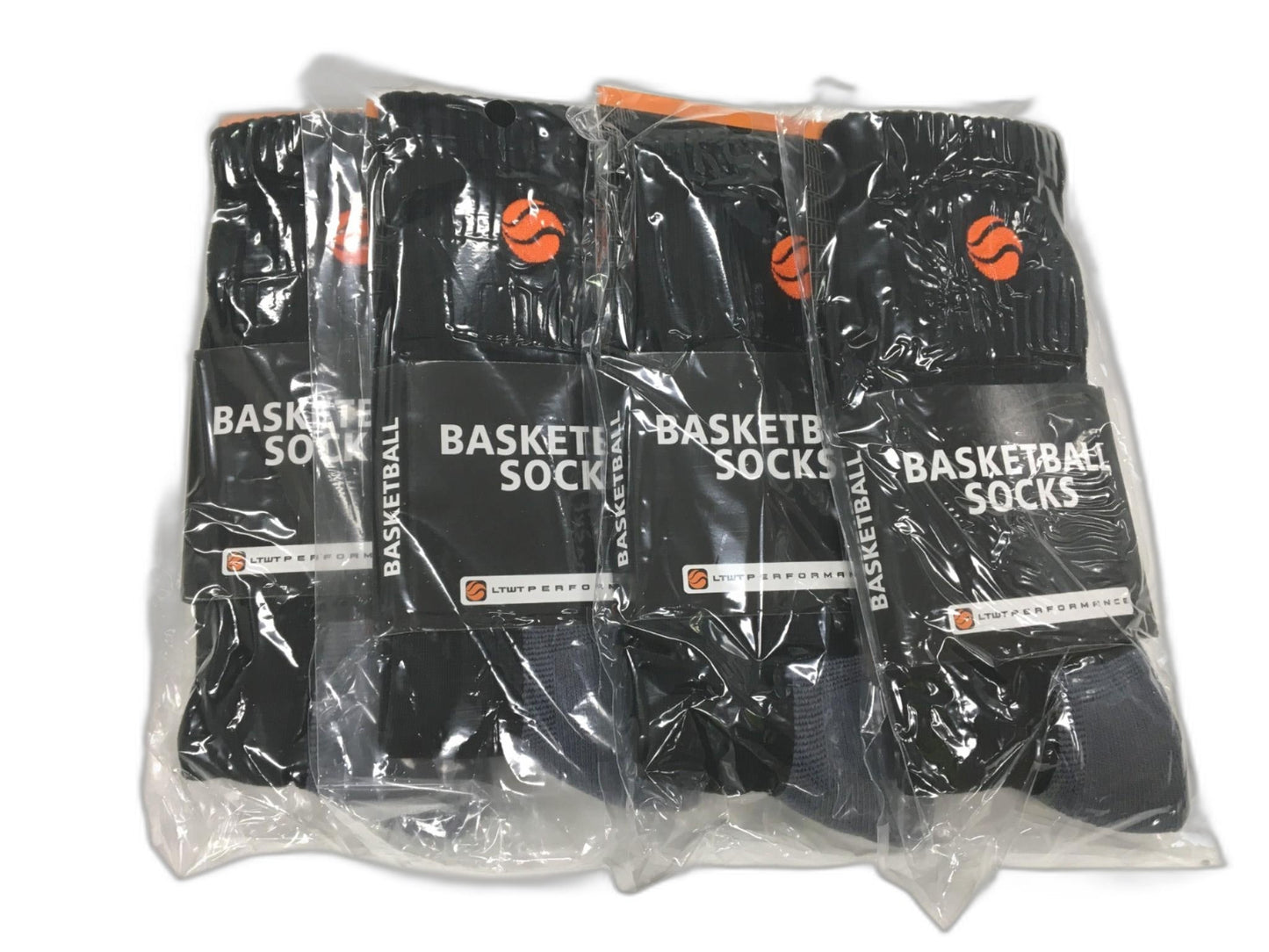 Performance Elite Crew Nbl Logo Socks Set Of 4, Black Unisex Size Us 8-12 NEW