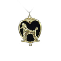 Deva Australia Jewels Of Nature 18K Gold Plated Poodle Cz Pendant NEW