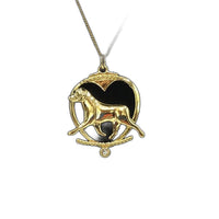 Deva Australia Jewels Of Nature 18K Gold Plated Rottweiler Cz Pendant NEW