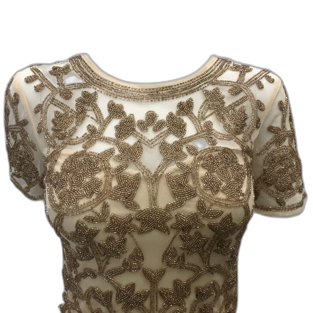 brand-new-asos-crystal-beaded-mini-dress-short-sleeve-nude-size-4