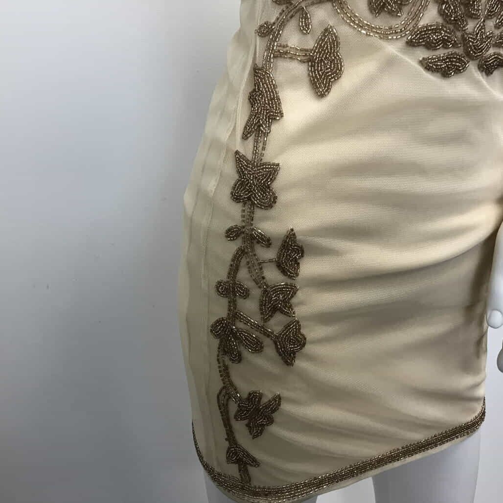 brand-new-asos-crystal-beaded-mini-dress-short-sleeve-nude-size-4