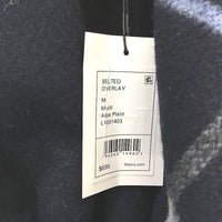 Theory Alpaca Wool Blend Alps Plaid Belted Overlay Jacket Ladies Size M NEW