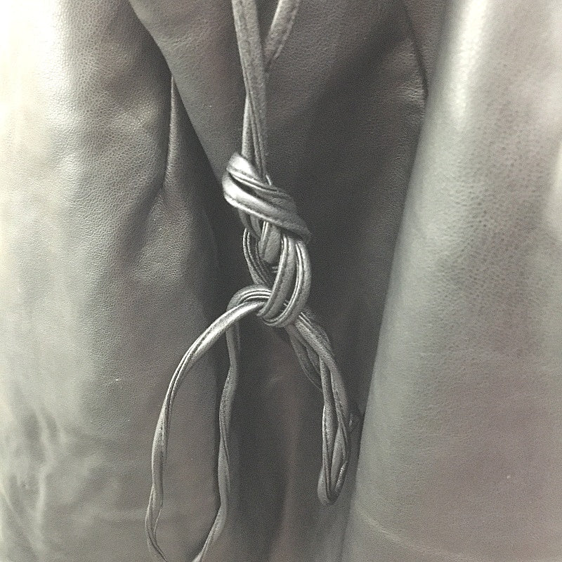 Alice In The Eve Black Sleeveless Strappy Back Faux Leather Mini Dress Sz S NEW