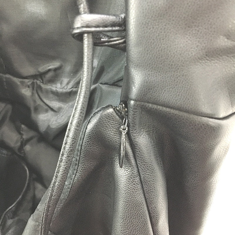 Alice In The Eve Black Sleeveless Strappy Back Faux Leather Mini Dress Sz S NEW