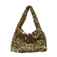 Target Small Gold Sequin Magnetic Clasp Shoulder Mini Hand Bag NEW