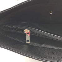 Target Black Leather Look Large Work Style Fully Lined Tote Hand Bag NEW