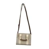 Target Sample Neutral & Brown Faux Leather Mini Tote With Shoulder Strap NEW