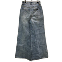 Rollas Elle Super Relaxed Flare High Rise Blue Jeans Ladies Size 24 / AU 6 NEW