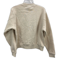 Subtitled State Fleece Crew Neck Loose Fit Oat Beige Jumper Ladies Size XS NEW