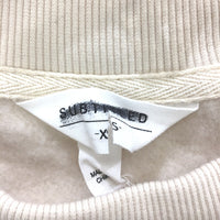 Subtitled State Fleece Crew Neck Loose Fit Oat Beige Jumper Ladies Size XS NEW