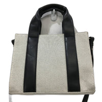 Target Sample White With Black Faux Leather Mini Tote With Shoulder Strap NEW