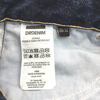 Dr Denim Donna Pebble Dark Retro K27 Blue Denim Jeans Ladies Size 8 26/32 NEW