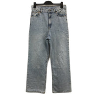 Dr Denim Ech Bleach Sky Blue Denim Straight High Jeans Ladies Size 14 32/32 NEW