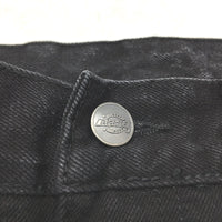 Dickies Relaxed Straight Fit Rinsed Black 5 Pocket Denim Jeans Mens Size 30 NEW