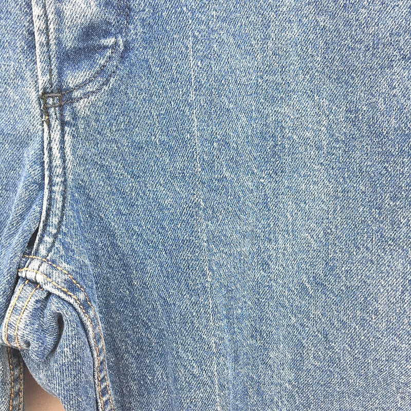 Wrangler Button Fly Eazy Straight Blue Wash Denim Jeans Mens Size 32 NEW