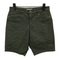 Jeanswest Dark Olive Green Regular Fit 5 Pocket Classic Shorts Mens Size 32 NEW