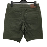 Jeanswest Dark Olive Green Regular Fit 5 Pocket Classic Shorts Mens Size 32 NEW