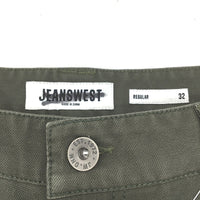 Jeanswest Dark Olive Green Regular Fit 5 Pocket Classic Shorts Mens Size 32 NEW
