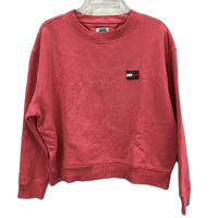 Tommy Jeans Logo Relaxed Fit Tulip Pink Cotton Sweatshirt Ladies Size Medium