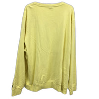 Puma Logo Monogram Lemon Yellow Crew Neck Sweatshirt Mens Size 4XL