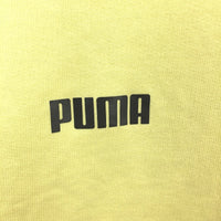 Puma Logo Monogram Lemon Yellow Crew Neck Sweatshirt Mens Size 4XL